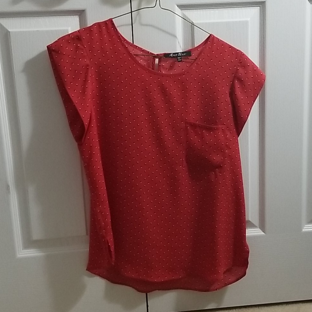 Alice Blue bushnell one pocket blouse